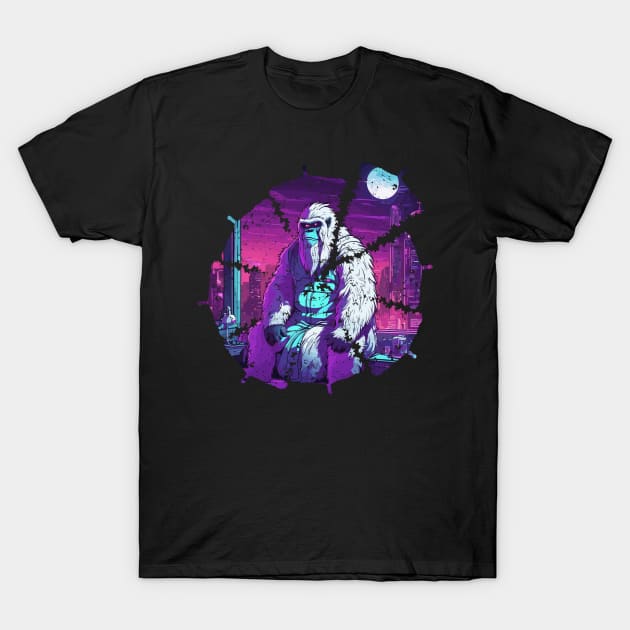 Yeti Christmas Tree Pizza T-Shirt by Gofart